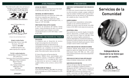 2011 SPANISH Community Resources Brochure DRAFT.indd