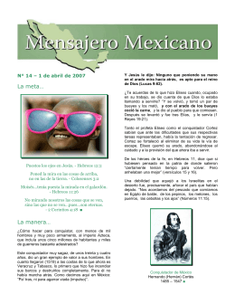 Lameta… La manera… - Mensajero Mexicano