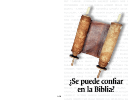 ¿Se puede confiar en la Biblia? - Iglesia de Dios Unida, una