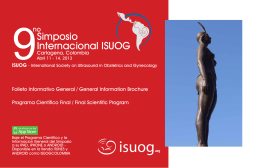 9Simposio Internacional ISUOG - e