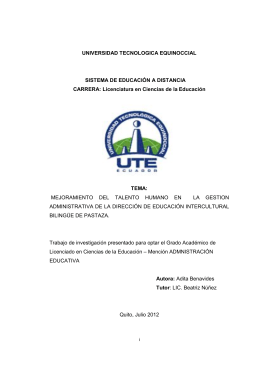UNIVERSIDAD TECNOLOGICA EQUINOCCIAL CARATULA