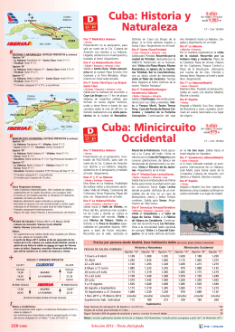 Cuba: Minicircuito Occidental Cuba: Historia y Naturaleza