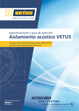 Aislamiento acústico VETUS