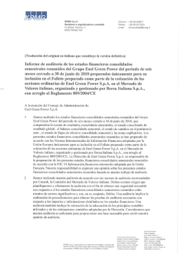 (Traducción del original en italiano que constituye la versión definitiva)
