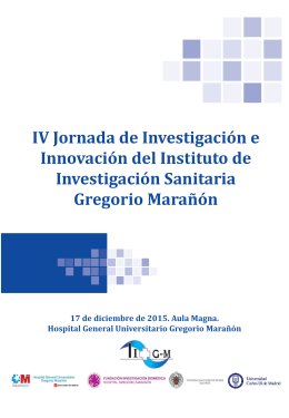 II Jornada de Investigación e Innovación del Instituto de