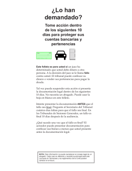 ¿Lo han demandado?