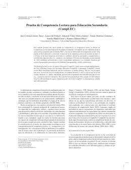 Prueba de Competencia Lectora para Educación