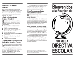 DIRECTIVA ESCOLAR