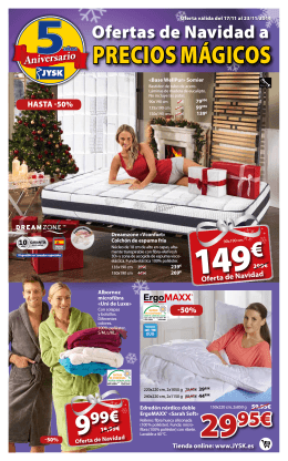 Catalogo ofertas JYSK para navidad 2014