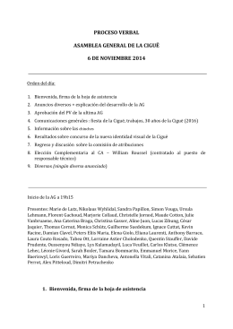 proceso verbal asamblea general de la ciguë 6 de noviembre 2014