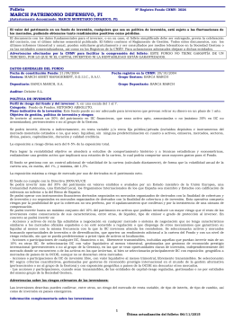 MARCH PATRIMONIO DEFENSIVO, FI