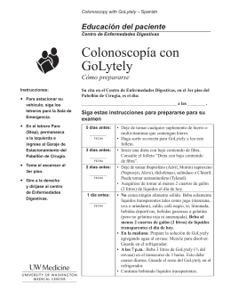 Colonoscopía con GoLytely