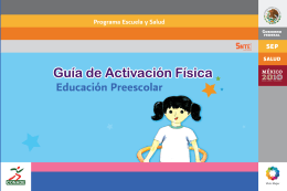 Guía de Activación Física. Educación Preescolar