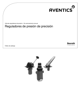 Reguladores de presión de precisión
