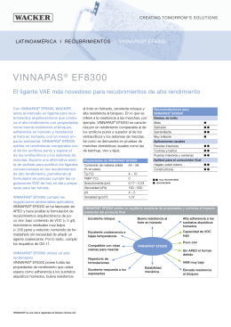 VINNAPAS® EF8300: El ligante VAE más