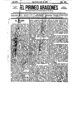 Page 1 Jaca 22 de Abril 1de 1900. grr PlmNEo AHAauNEs