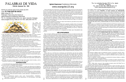 PALABRAS DE VIDA - Evangelio123.org