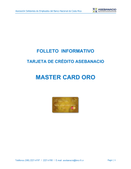 folleto informativo tarjeta de crédito