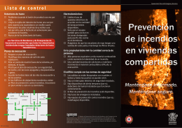 Prevención de incendios en viviendas compartidas Prevención de