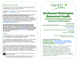 Southwest Washington Behavioral Health