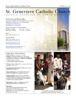 513378 St Genevieve 101412 - St. Genevieve`s Catholic Church