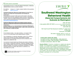 Southwest Washington Behavioral Health (Salud