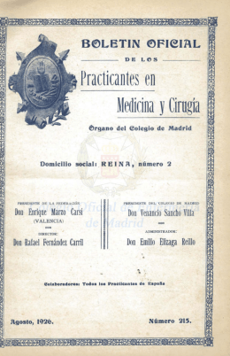 Año XXII. Nº. 215 Agosto 1926