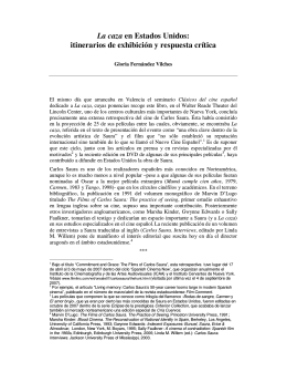 La caza en Estados Unidos: itinerarios de exhibición y respuesta