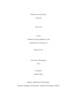 (o algo así) Abel Arias A thesis submitted in partial fulfillment of the