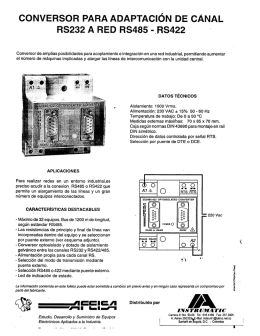 rs422 - Instrumatic