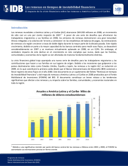 Las remesas en tiempos de inestabilidad financiera