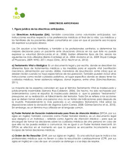 D. A. DIRECTRICES ANTICIPADAS - Congreso de la República del