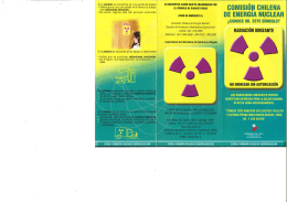 Radiaciones Ionizantes - Comisión Chilena de Energía Nuclear
