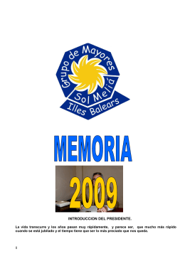 Memoria Ejercicio 2009-N