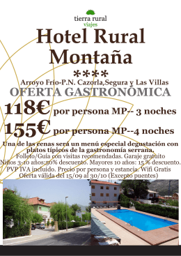 Hotel Rural Montaña ****