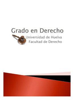 Grado en Derecho - Universidad de Huelva