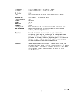 34 - Salud y Seguridad / Health & Safety