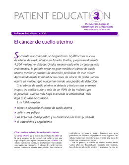 Patient Education Pamphlet, SP163, Cómo se desarrolla el cáncer
