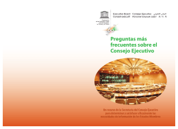 Preguntas más frecuentes sobre el Consejo Ejecutivo