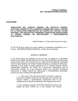 ANTEPROYECTO DE RESOLUCIN DEL CONSEJO GENERAL DEL