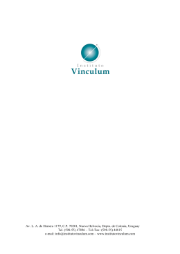 *Folleto Instituto Vinculum