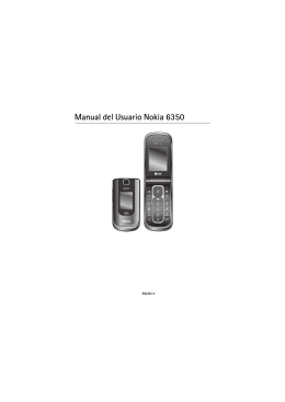 Manual del Usuario Nokia 6350