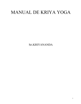 Tcnicas de preparacin al Kriya yoga