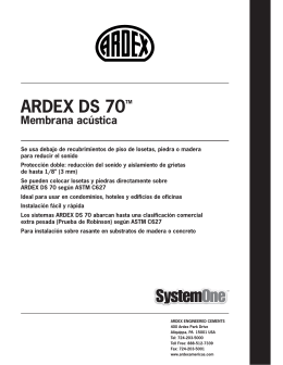 ARDEX DS 70TM Membrana acústica