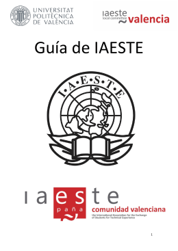 info iaeste - Universidad Politécnica de Valencia