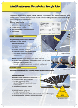 Identiﬁcación en el Mercado de la Energía Solar