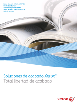 Guía de acabado para Xerox Nuvera