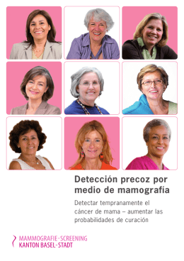 Detección precoz por medio de mamografía