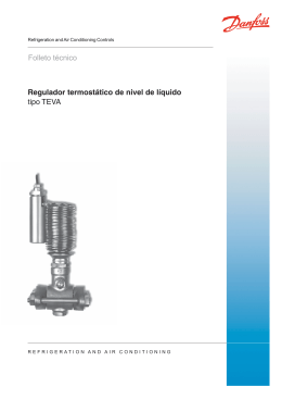 Regulador termostático de nivel de líquido tipo TEVA Folleto técnico