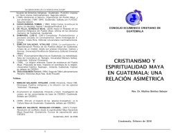 Cristianismo y Espiritualidad Maya en Guatemala.pmd